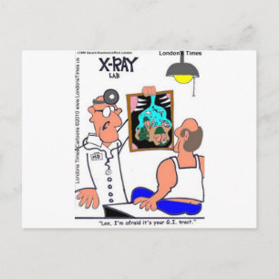 Carte Postale Cadeaux T-shirts médicaux drôles du tractus gastro