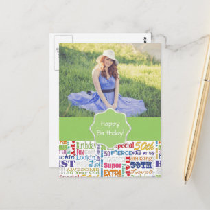 Carte Postale Cadeaux Uniques Et Spéciaux 50e Anniversaire