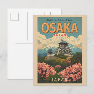 Carte Postale Cadeaux vintage OSAKA japon île de Honshu