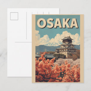 Carte Postale Cadeaux vintage OSAKA japon île de Honshu