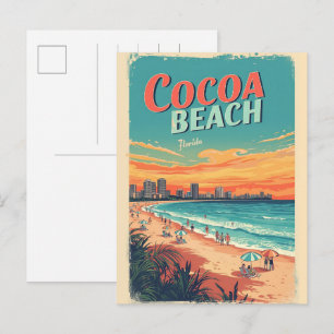 Carte Postale Cadeaux vintage Travel Cocoa Beach Floride westgat