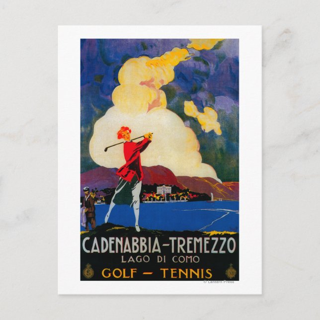 Carte Postale CadenabbiaTremezzo Poster Vintage Europe (Devant)