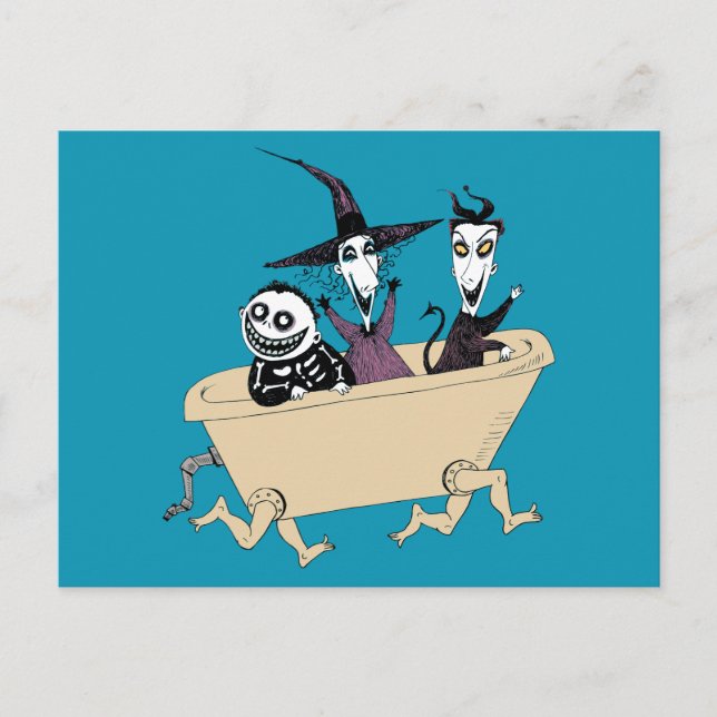 Carte Postale Cadenas, Choc et Baril (Devant)