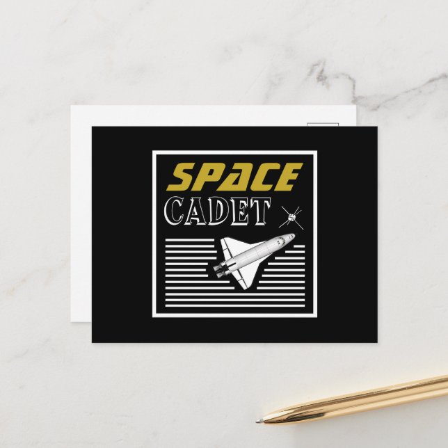 Carte Postale Cadet spatial (Devant/Arrière en situation)