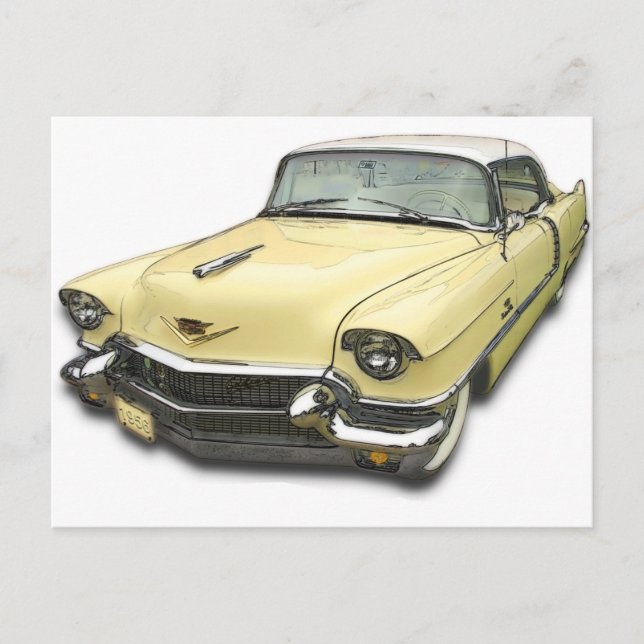 Carte Postale Cadillac 1956 DeVille (Devant)