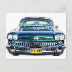 CARTE POSTALE CADILLAC 1958
