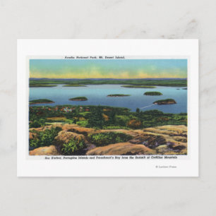 Carte Postale Cadillac Mt Summit Vue du port de Bar