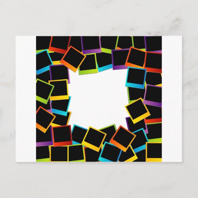 Carte Postale cadre - coloré (Devant)