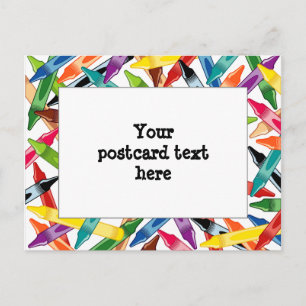 Carte Postale Cadre de crayons