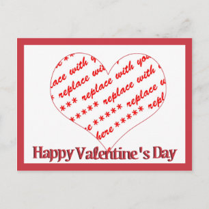 Carte Postale Cadre en forme de coeur