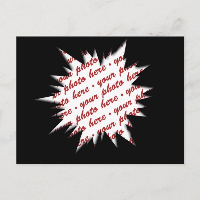 Carte Postale Cadre photo Black EXPLODE (Devant)
