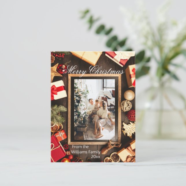 Carte Postale Cadres de tableau de la marque de Noël (Debout devant)