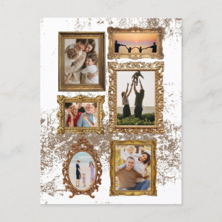Carte Postale Cadres Vintages personnalisables - avec poème de f