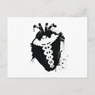 Carte Postale caduceus anatomic