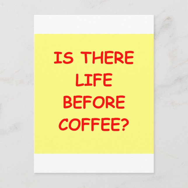 Carte Postale café (Devant)