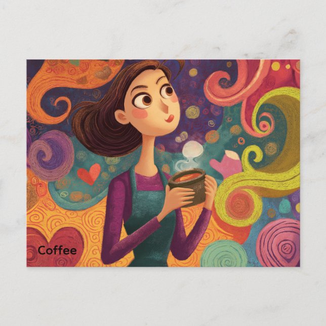 Carte postale café (Devant)