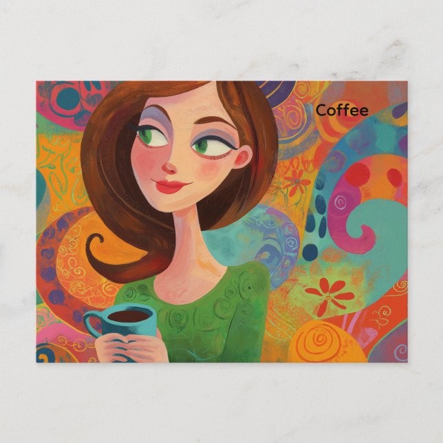 Carte postale café (Devant)