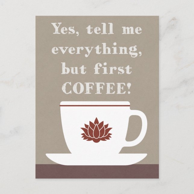 Carte Postale Café (Devant)