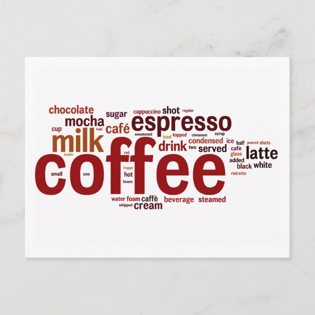 Carte Postale Café (Devant)