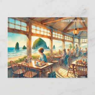 Carte Postale Café à Cannon Beach Oregon Travel