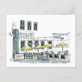 Carte Postale Café à Galveston, TX
