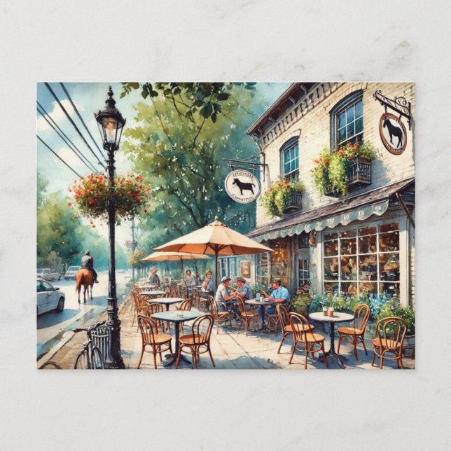 Carte Postale Café à Lexington Kentucky (Devant)
