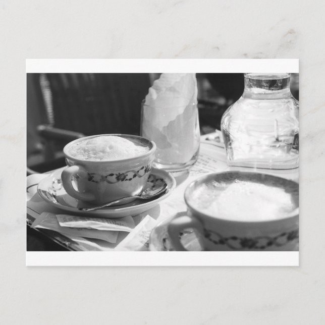 Carte Postale Café à l'italienne (Devant)