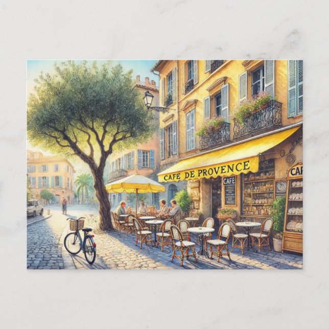 Carte Postale Café à Nice France Mug (Devant)