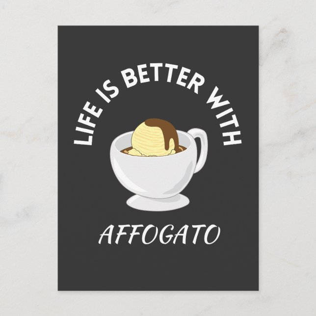 Carte Postale Café Affogato (Devant)