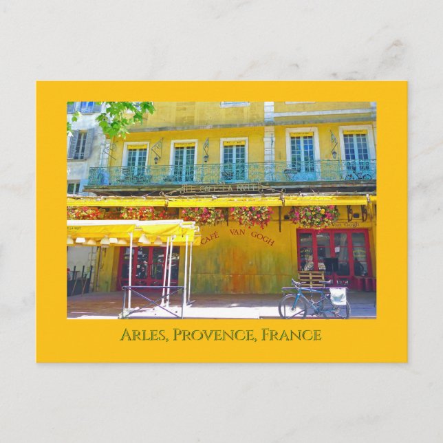 Carte Postale Café, Arles, Provence (Devant)