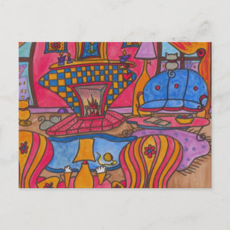 Carte Postale Café Au Feu