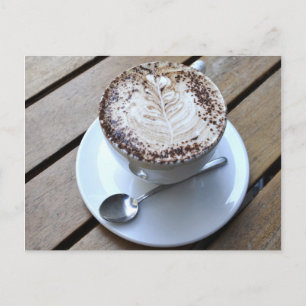 Carte Postale Café avec crème
