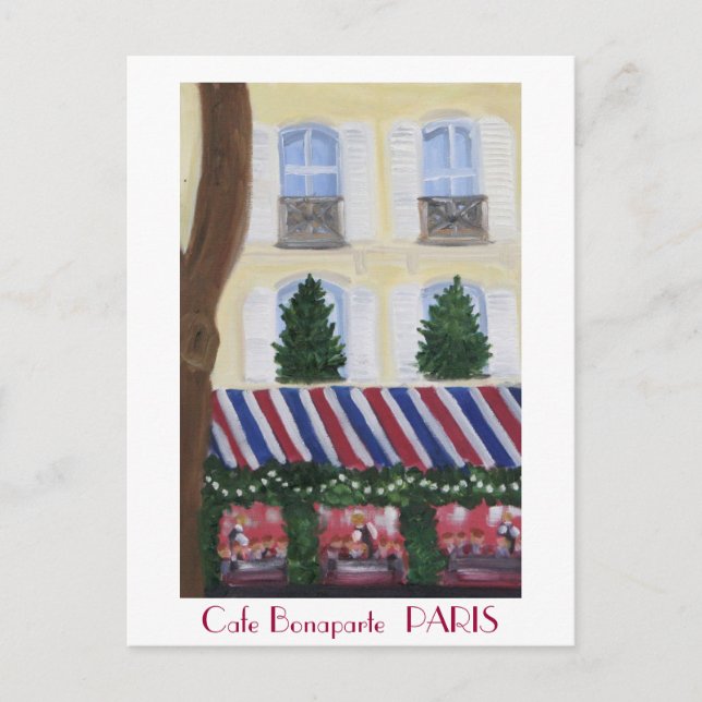 Carte Postale Café Bonaparte PARIS (Devant)