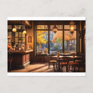 Carte Postale Café cosy