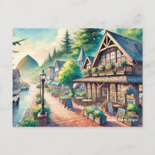 Carte Postale Café dans Downtown Cannon Beach Oregon Travel
