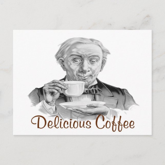 Carte Postale Café délicieux (Devant)