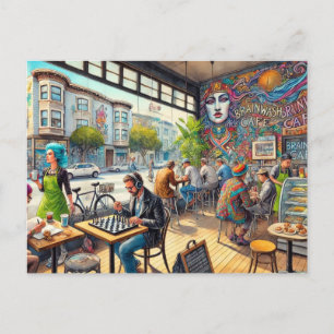 Carte Postale Café en Mug du district Mission de San Francisco