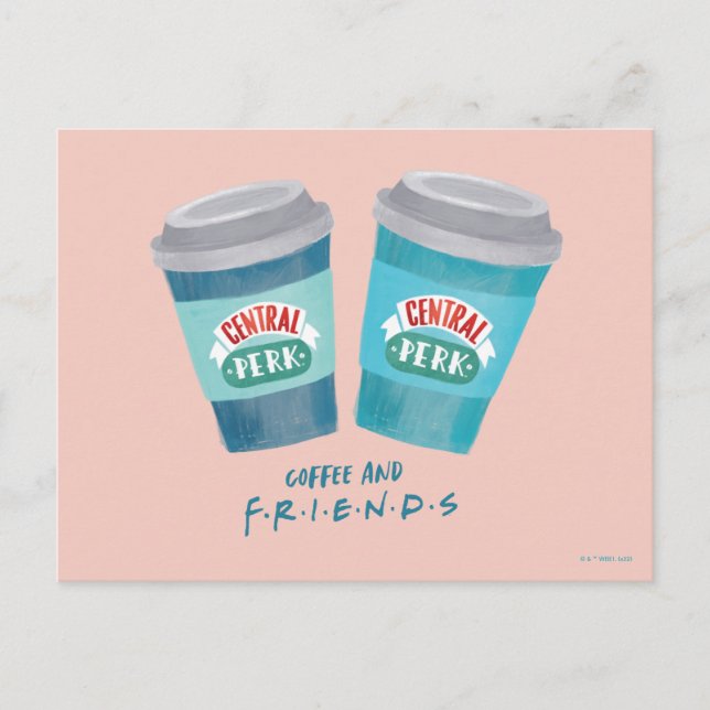 Carte Postale Café et AMIS™ (Devant)