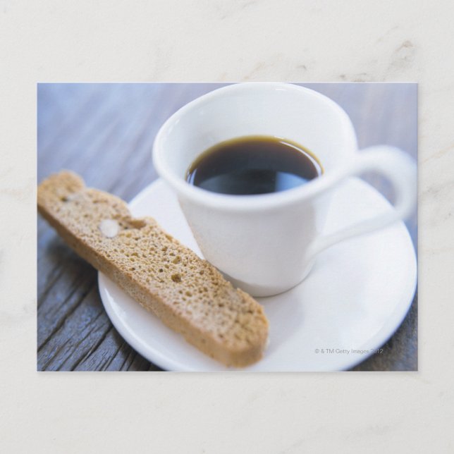 Carte Postale Café et Biscotti (Devant)