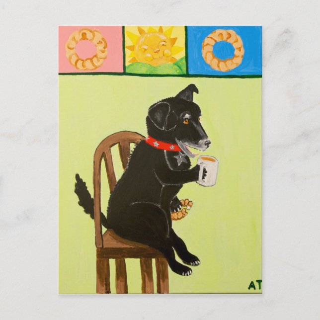 Carte Postale Café et Crullers II (Devant)