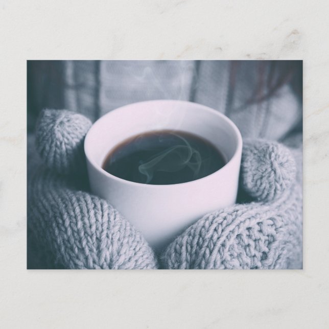 Carte Postale Café et mitt (Devant)