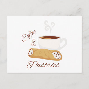 Carte Postale Café et pâtisseries