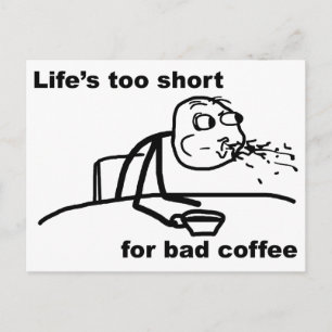 Carte Postale Café incorrect