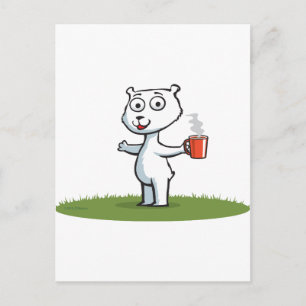 Carte Postale Café Ours Polaire