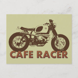 Carte Postale Cafe Racer Vintage
