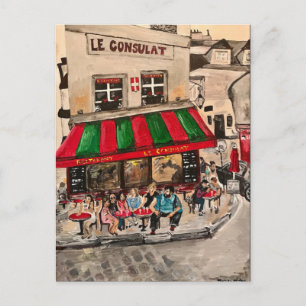 Carte Postale "Café rue Norvins, Montmartre" Paris