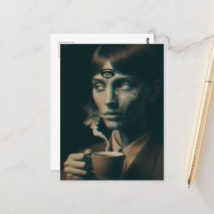 Carte Postale Café surréaliste du matin