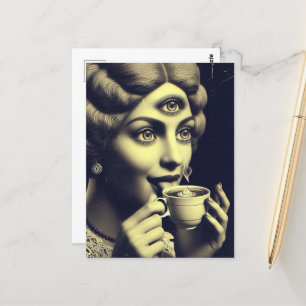 Carte Postale Café surréaliste du matin