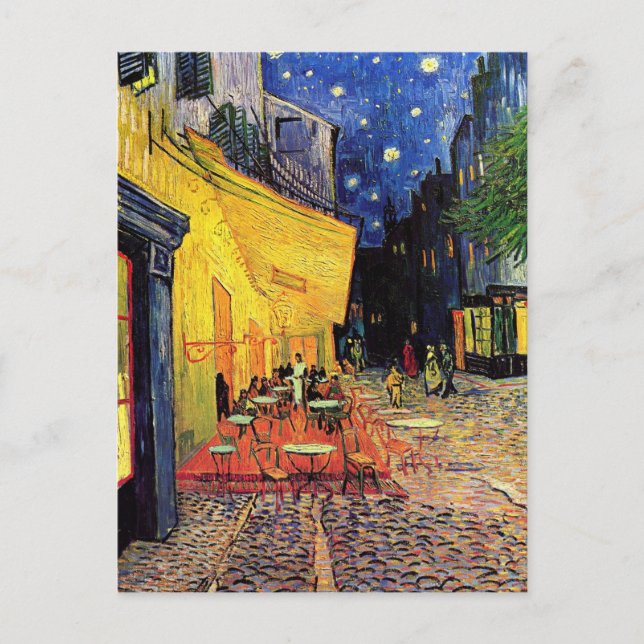 Carte Postale Café Terrasse Place du Forum Van Gogh Art (Devant)