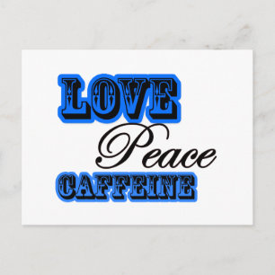 Carte Postale caféine